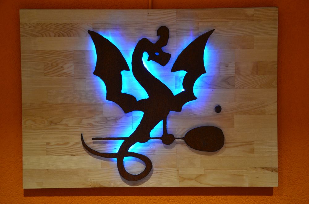 Logo beleuchtet