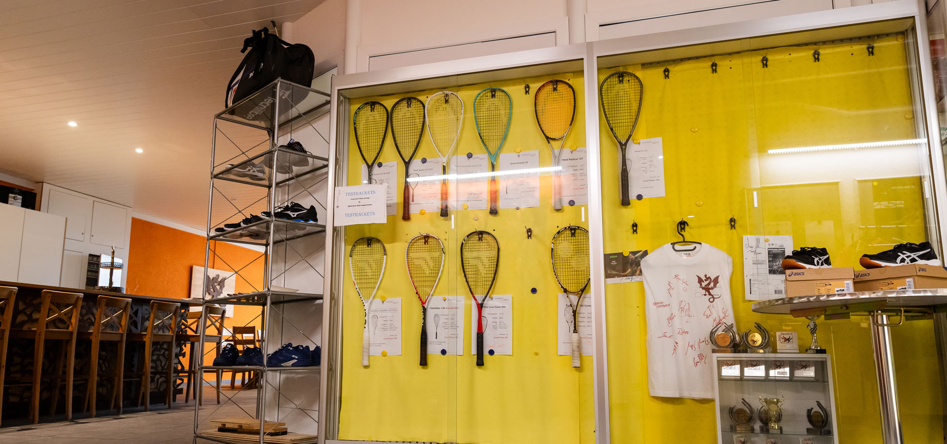 grosse Auswahl an Test-Rackets